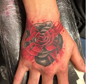 tattoos/ - Hand Rose- X Marks The Spot - 142253